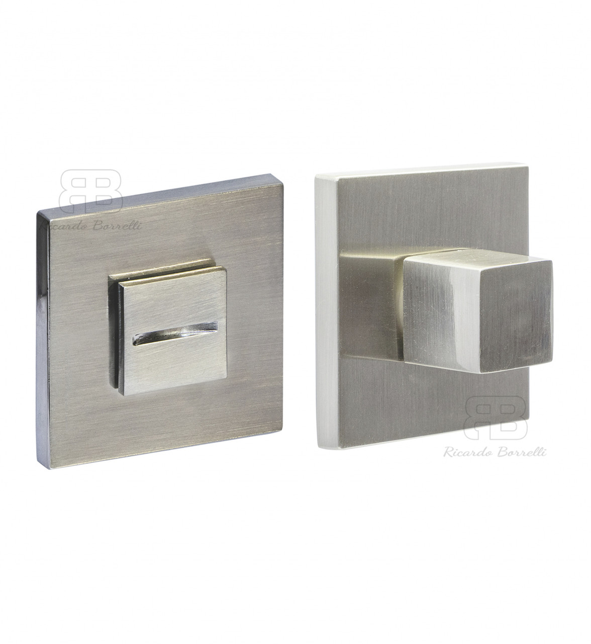 Сантехнічний фіксатор Ricardo Borelli модель Quatro BK SN матовий нікель