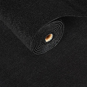 Самоклеюча плитка під ковролін в рулоні чорний 600*3000мм SW-00002588