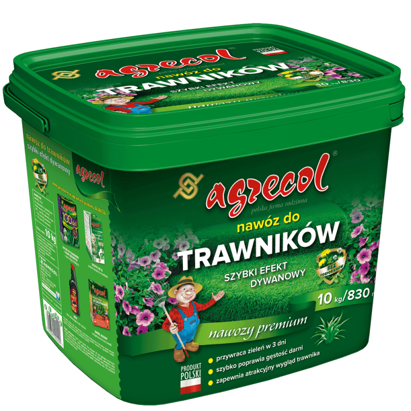 Добриво для газонів Agrecol швидкий килимовий ефект, NPK (25-0-0), 10 кг