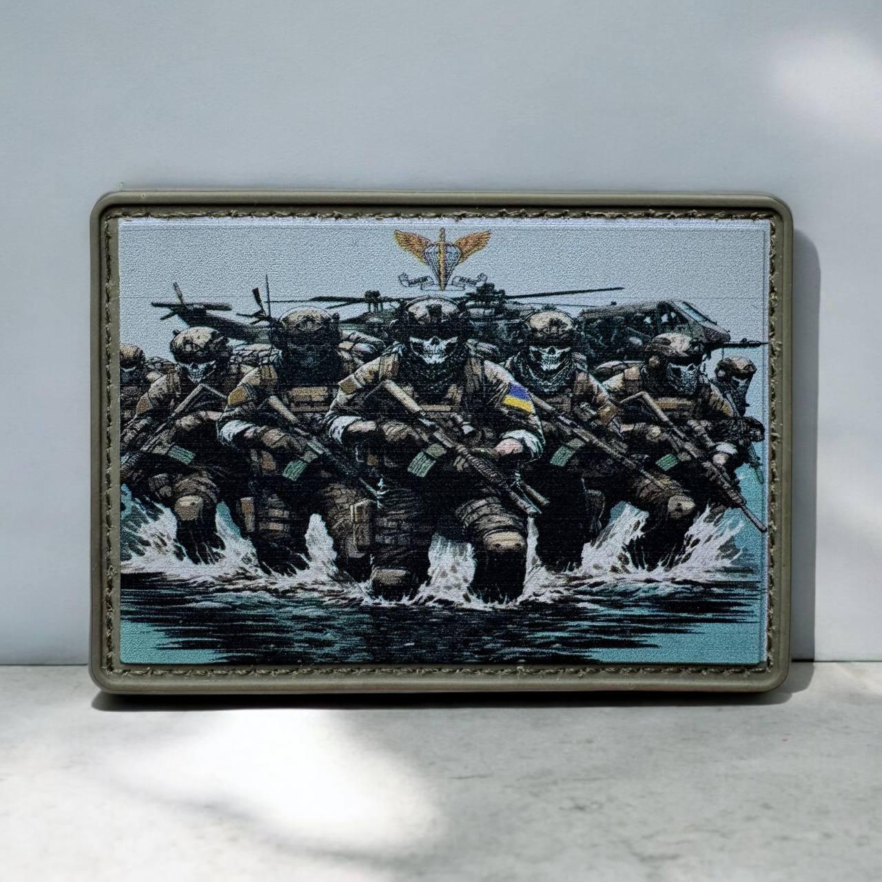 Шеврон ДШВ на липучці ПВХ