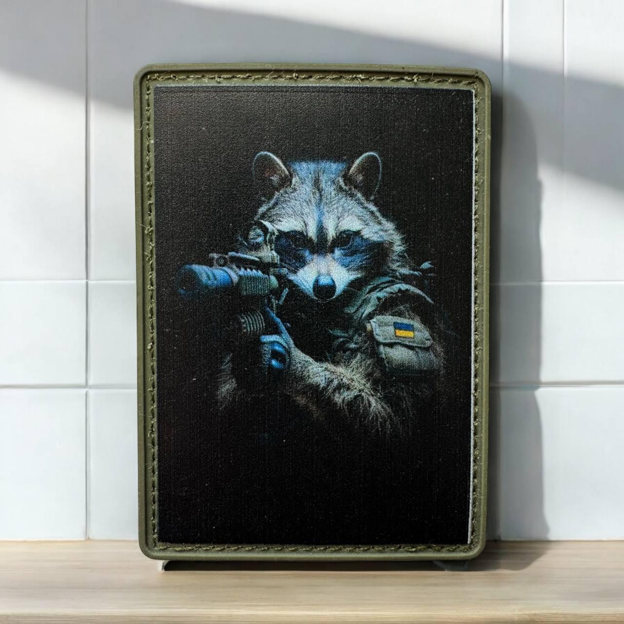 Патч шеврон єнот пвх