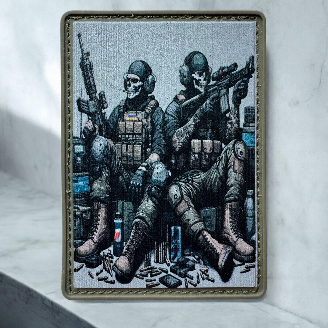 Шеврон на липучці Побратими ВСУ ПВХ