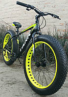 Позашляховик фетбайк 26/4.0 Suv Mbike (fatbike) велосипед широка покришка фетбайк жовтий неон