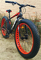 Позашляховик фетбайк 26/4.0 Suv Mbike (fatbike) велосипед широка покришка фетбайк червоний неон