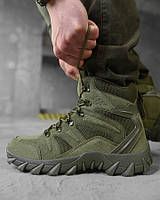 Тактичні військові демісезонні черевики Олива армійське взуття Хакі