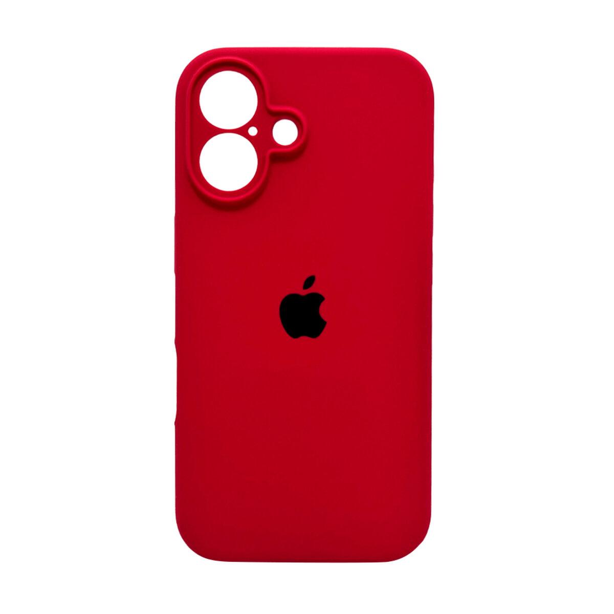 Чохол для iPhone 16 Silicone Full Case Camera Protect, China Red
