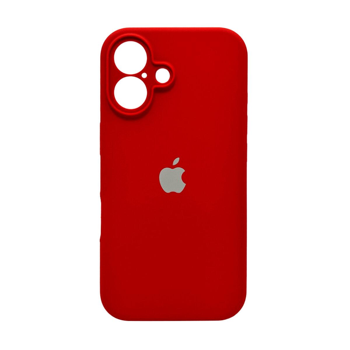 Чохол для iPhone 16 Silicone Full Case Camera Protect, Rose Red