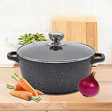 Каструля з антипригарним покриттям Maestro MR-4224 з кришкою, 4 л (235)
