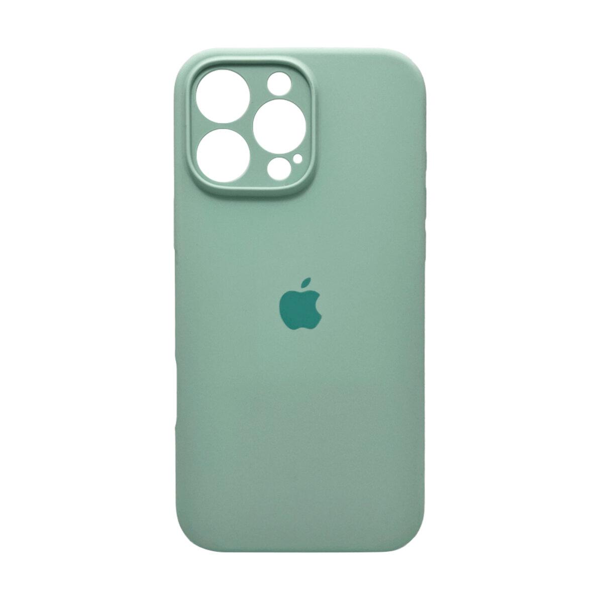 Чохол для iPhone 16 Pro Max Silicone Full Case Camera Protect, Turquoise