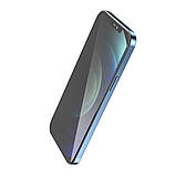 Захисне скло HOCO Full screen HD privacy protection tempered glass set for iP12 Pro Max (25PCS)(G11) Black, 9H твердості, фото 5