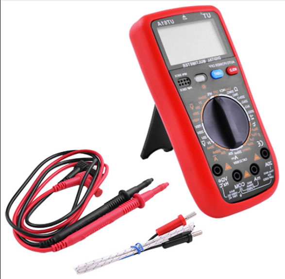 Тестер цифровий мультиметр напруга/стійкість UT61A червоний, фото 1