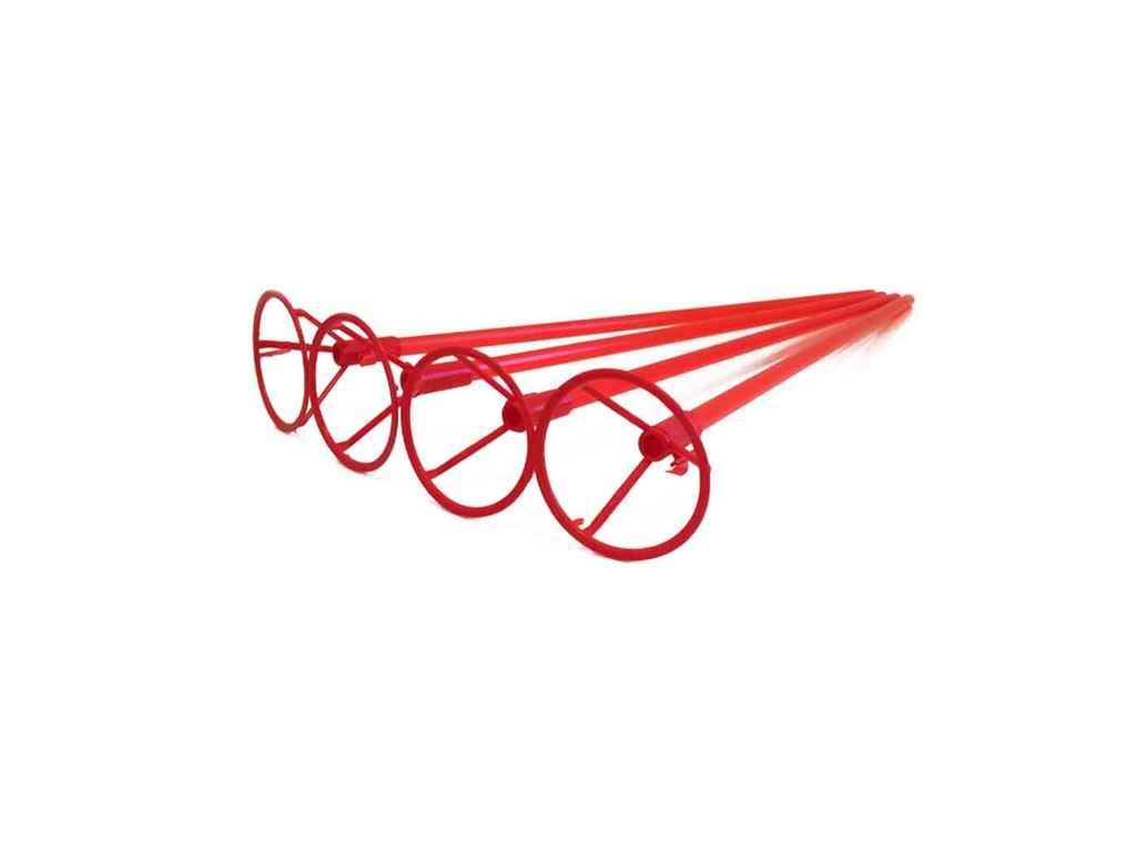 Палочка-тримач для кульки фольгованої 50см, червона (10шт) ТМ PELICAN, фото 1