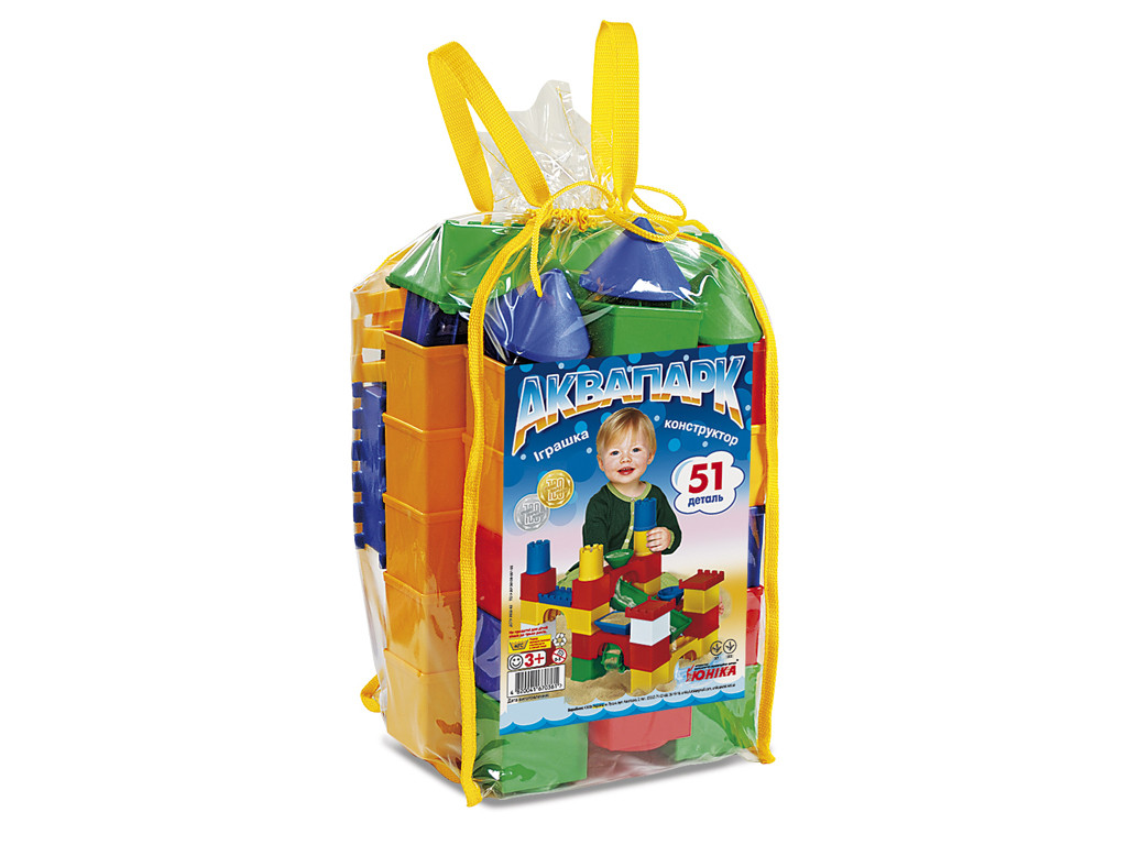 Конструктор дитячий 51 деталь Аквапарк Юніка 70361, фото 1
