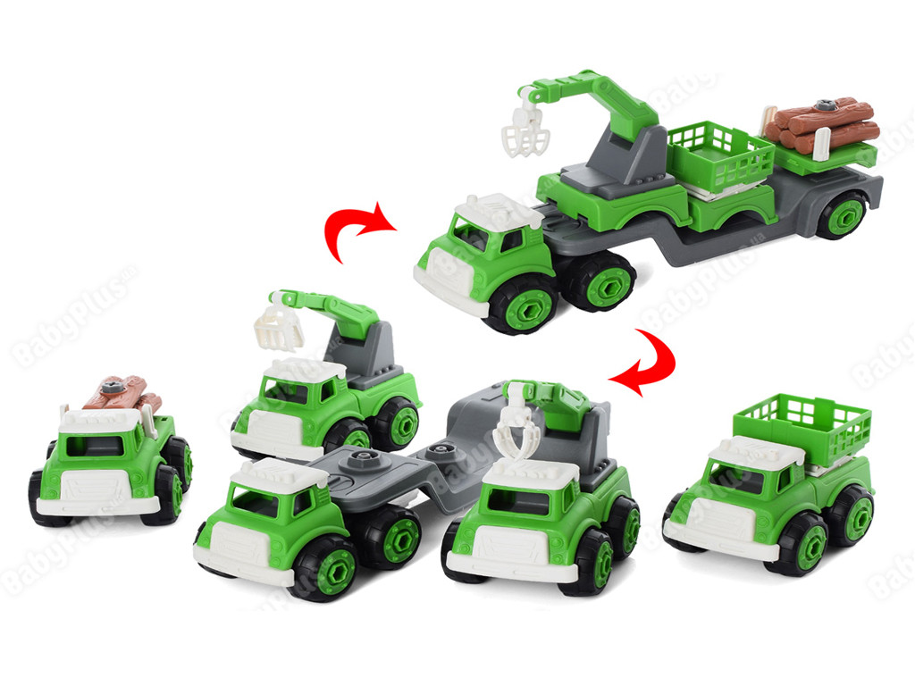 Конструктор Транспорт на шурупах 2054-5-6-7-8, фото 1