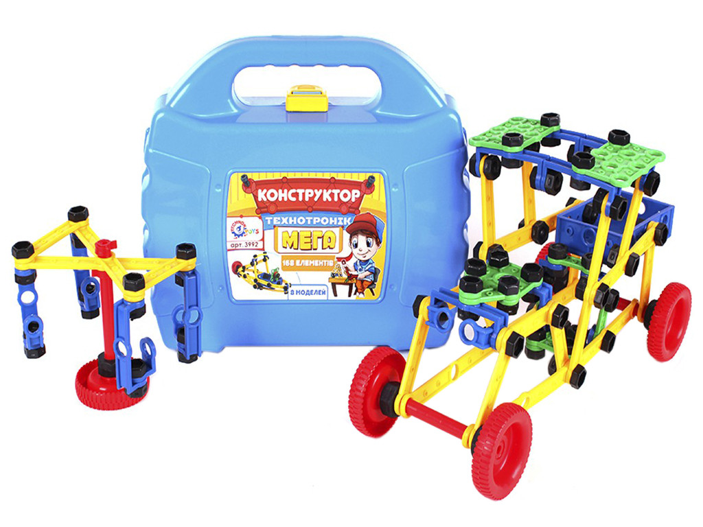 Конструктор Технотронік Мега, 168 деталей, Технок 3992, фото 1