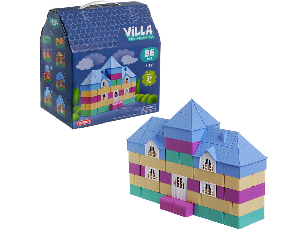 Конструктор дитячий VILLA в пастельній коробці Юніка 86 деталей 71627, фото 1