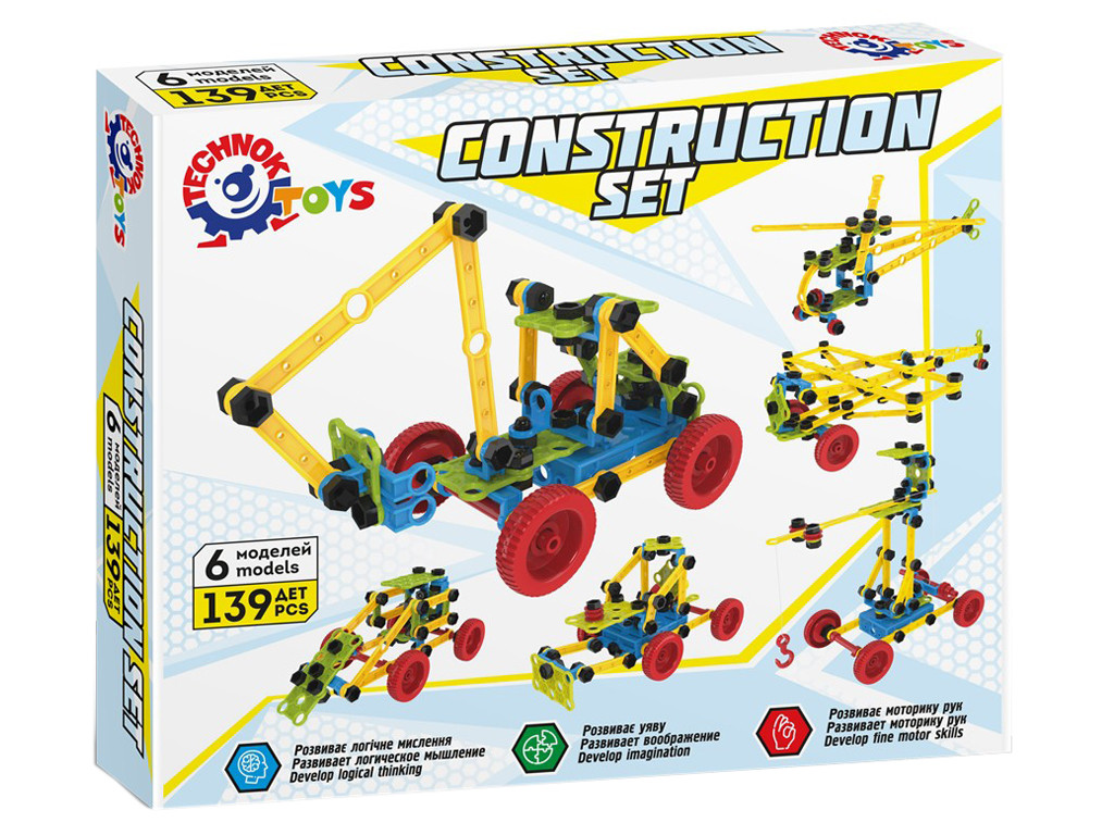 Конструктор Технотронік, 139 деталей, Технок 0830, фото 1