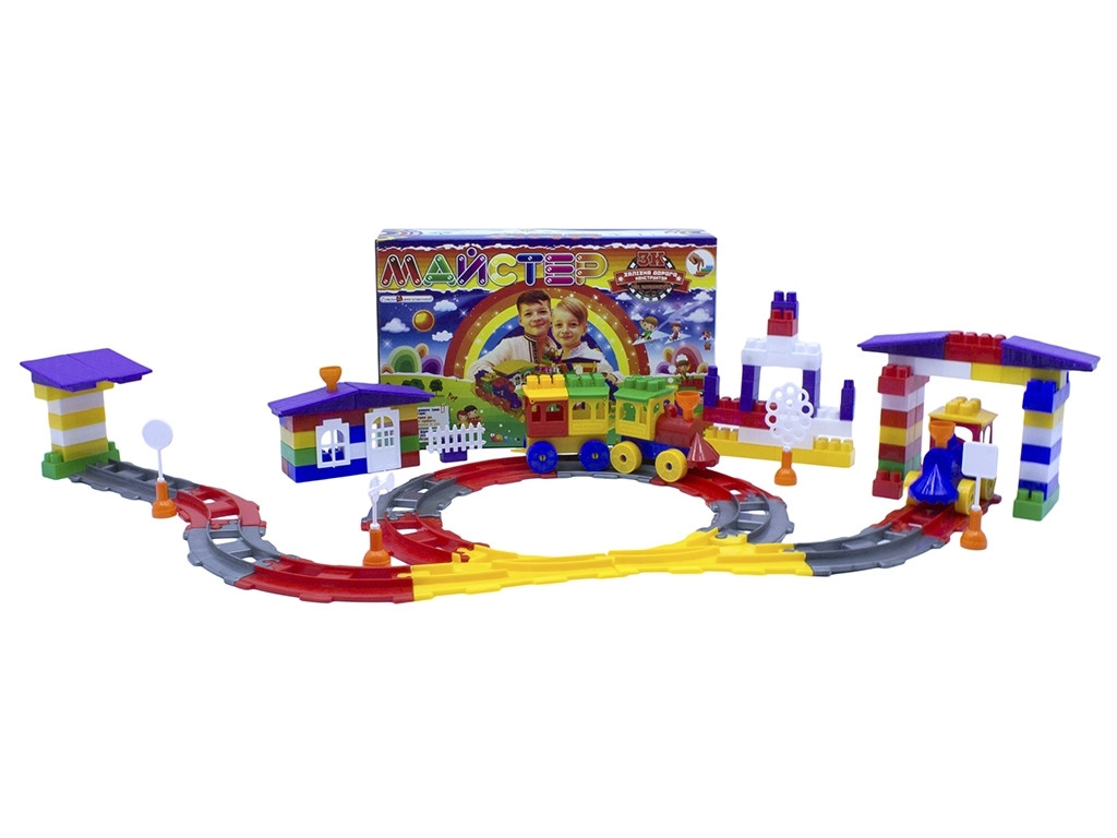 Конструктор Майстер 3К Залізниця 120 елементів Maximus 5210, фото 1