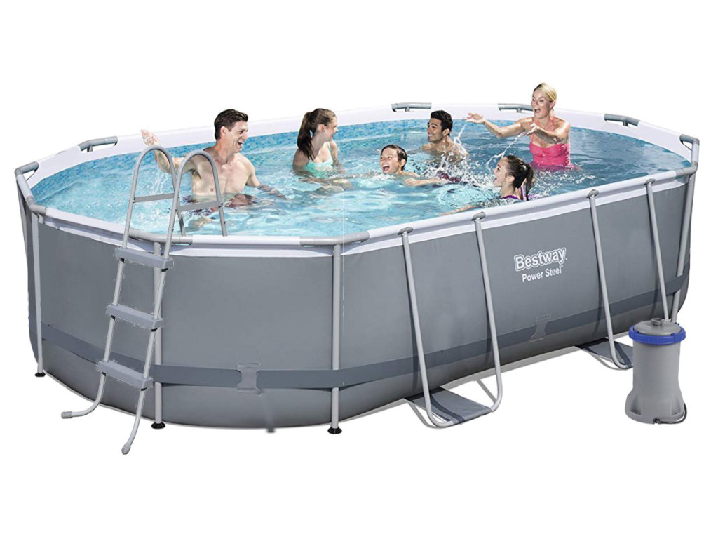 Басейн каркасний овальний Power Steel Bestway 56448, фото 1