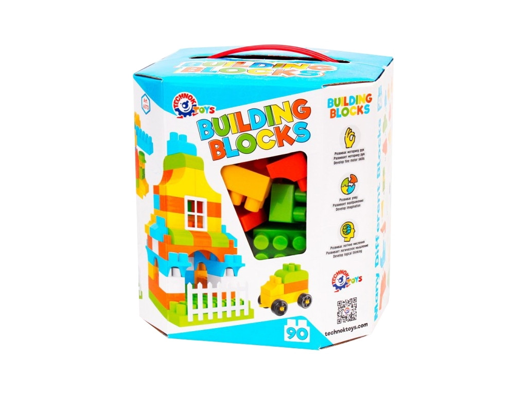 Конструктор Building Blocks в коробці, 90 деталей, Технок 6573, фото 1