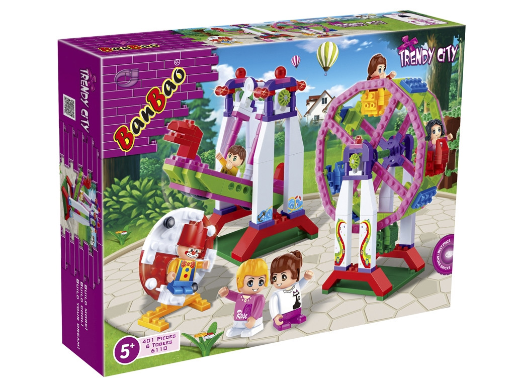 Конструктор Модне місто Парк актракціонів BanBao 6110 401 деталь, фото 1