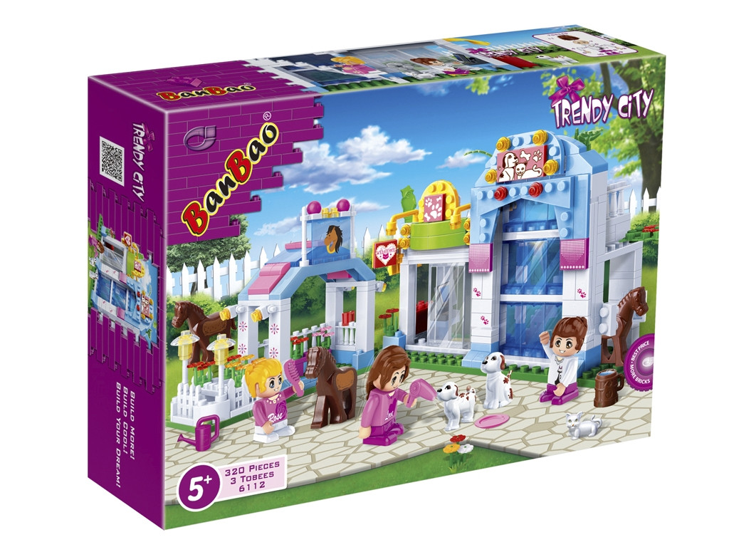Конструктор Модне місто Зоомагазин BanBao 6112 320 деталей, фото 1
