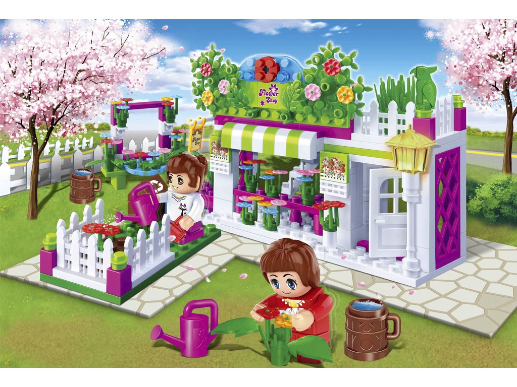 Конструктор Модне місто Квіткова крамниця BanBao 6116 252 деталей, фото 1