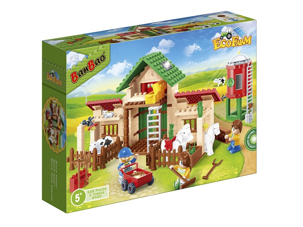 Конструктор Екоферма Життя на фермі BanBao 8580 328 деталней, фото 1