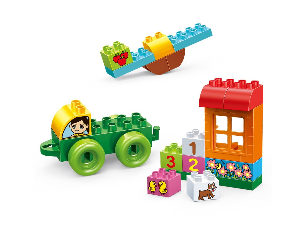 Конструктор Великі блоки Мій двір BanBao 9007 22 деталі, фото 1