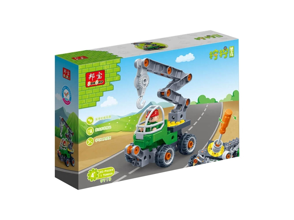 Конструктор Кран BanBao 9719 20 деталей, фото 1
