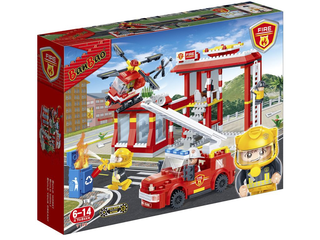 Конструктор Пожежники Пожежна частина BanBao 7102 505 деталей, фото 1