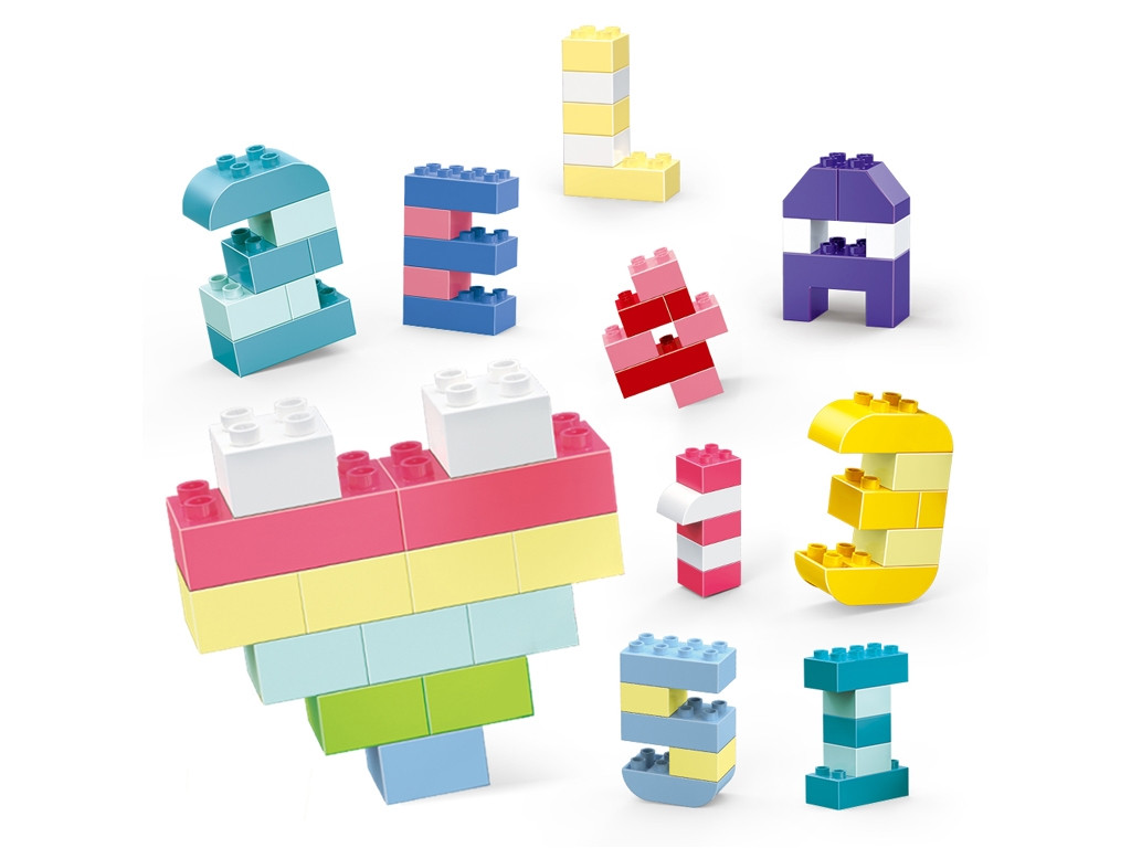 Конструктор Великі блоки Цікаві цифри BanBao ЕТ982 80 деталей, фото 1