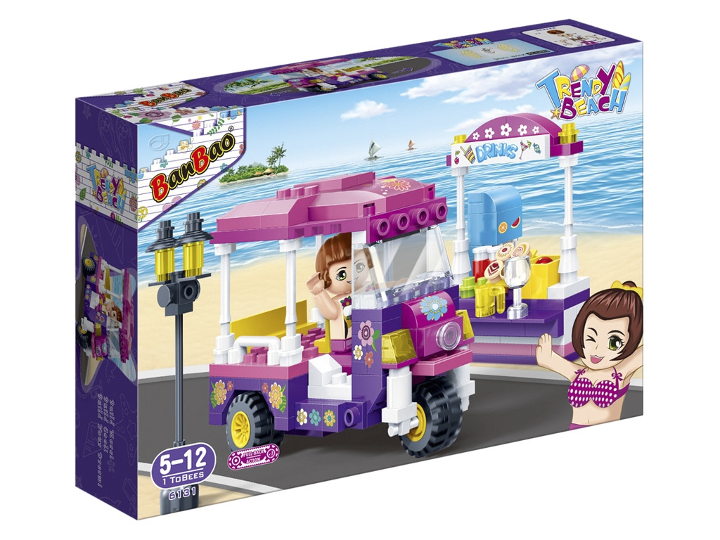 Конструкторт Модний пляж Трицикл BanBao 6131 165 деталей, фото 1