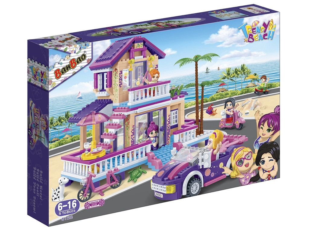 Конструкторт Модний пляж Вілла BanBao 6122 565 деталей, фото 1