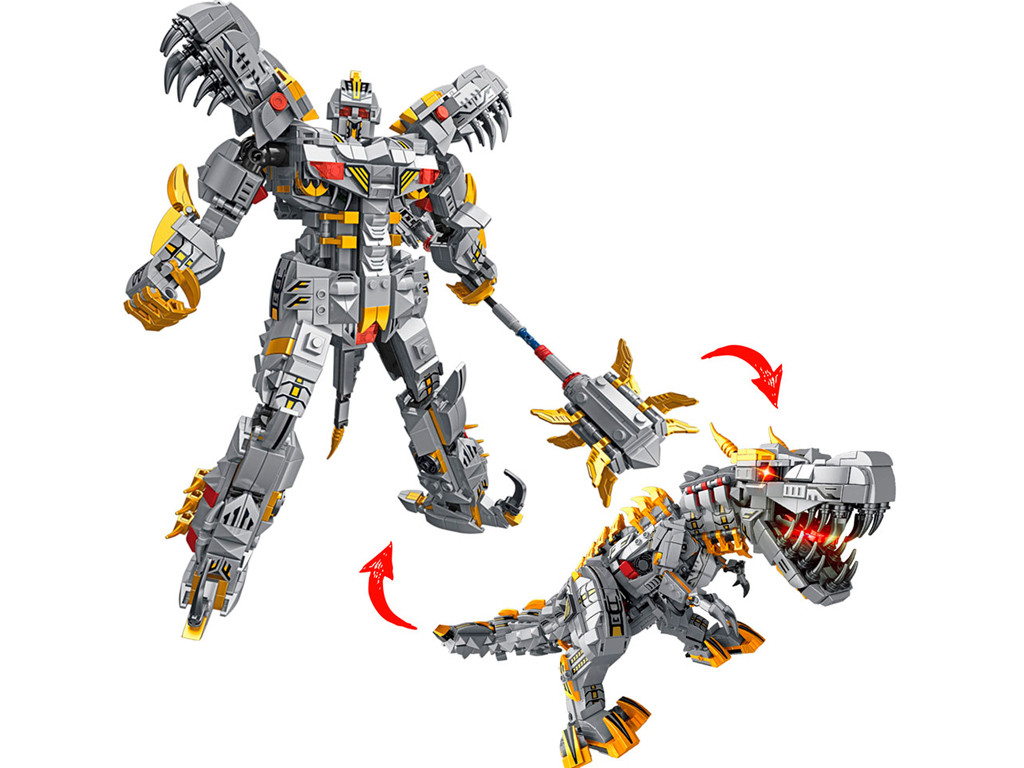 Конструктор динозавр-робот 2в1 1376 деталей 621025, фото 1