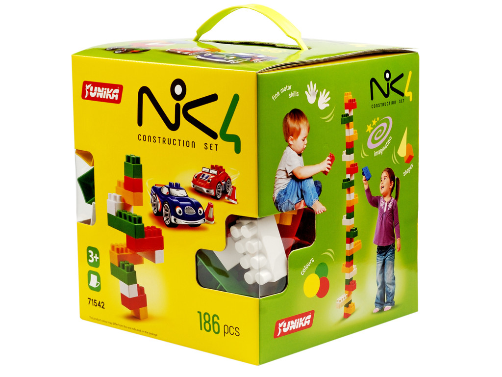 Конструктор дитячий в коробці NIK-4 Юніка 186 деталей 71542, фото 1