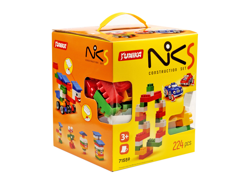 Конструктор дитячий в коробці NIK-5 Юніка 224 деталі 71559, фото 1