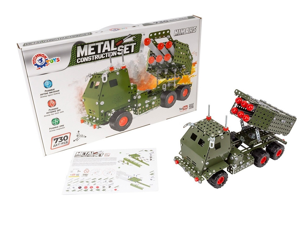 Конструктор металевий Himars, 730 деталей, Технок 8355