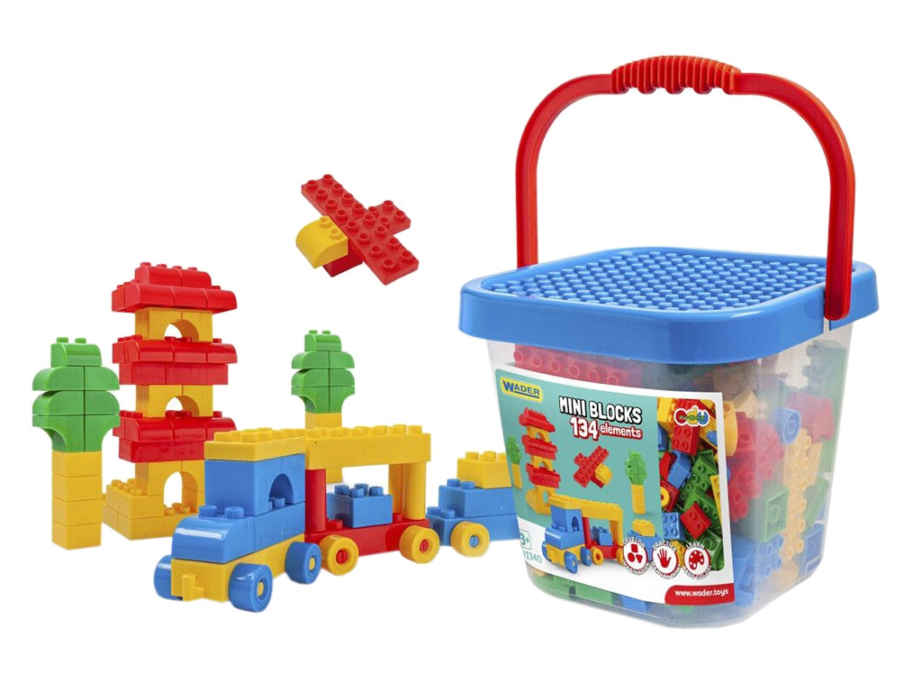 Відро з конструктором велике Wader 41340, фото 1