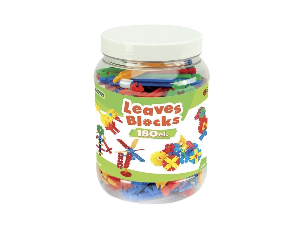 Конструктор Листочки - 180 шт мала банка Wader 41920, фото 1