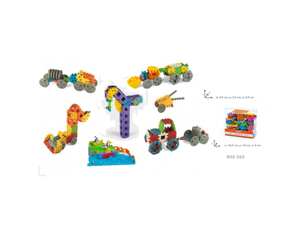 Конструктор MINI WAFFLE №1 Marioinex 902363 140 деталей, фото 1