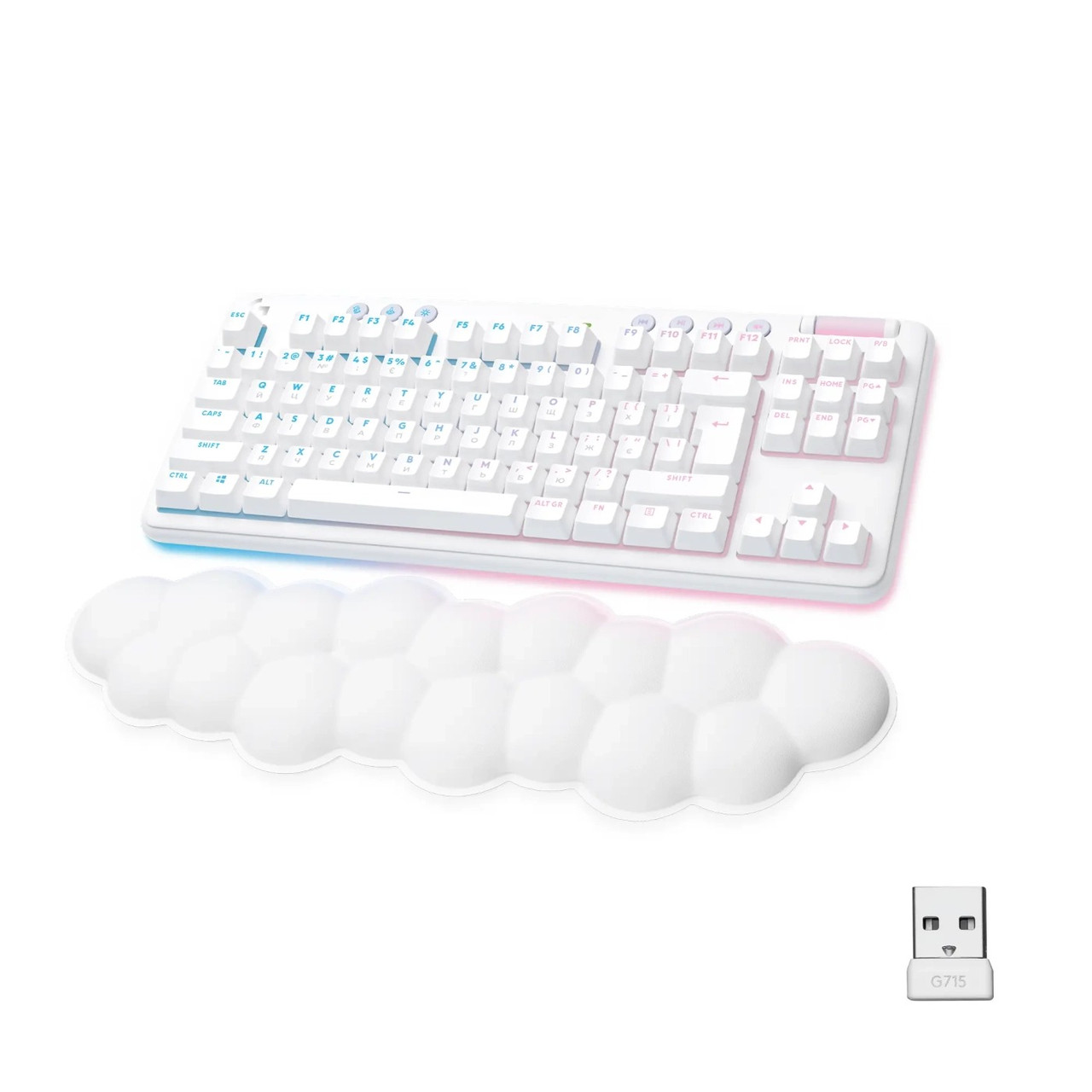 Клавіатура бездротова Logitech G715 Linear White (920-010692), фото 1