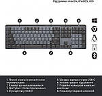 Клавіатура бездротова Logitech MX Mechanical Graphite Clicky (920-010759), фото 7