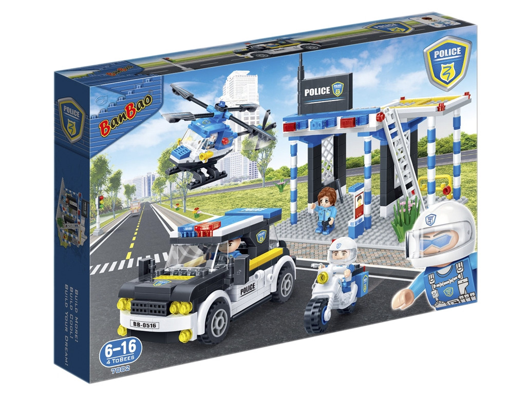 Конструктор Поліція Поліцейський гараж BanBao 8342 522 деталі 7002, фото 1