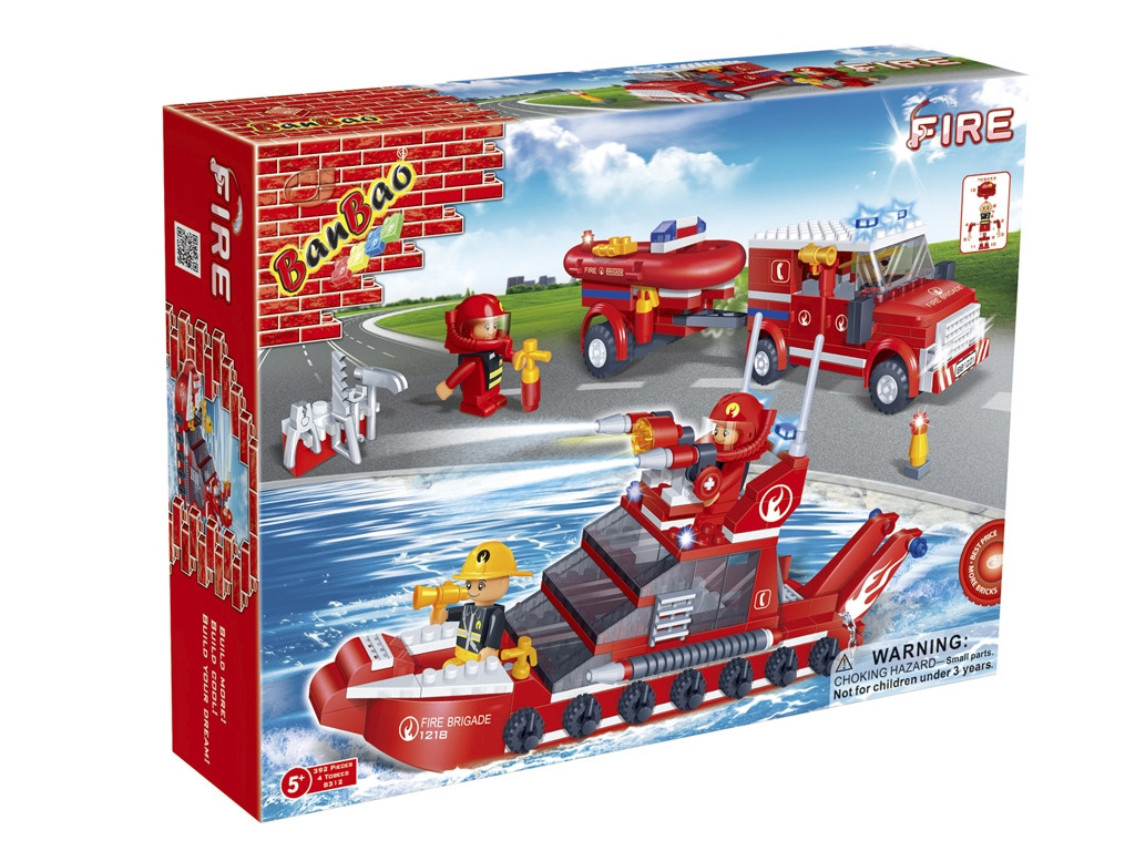 Конструктор Пожежні Команда BanBao 8312 392 деталі, фото 1