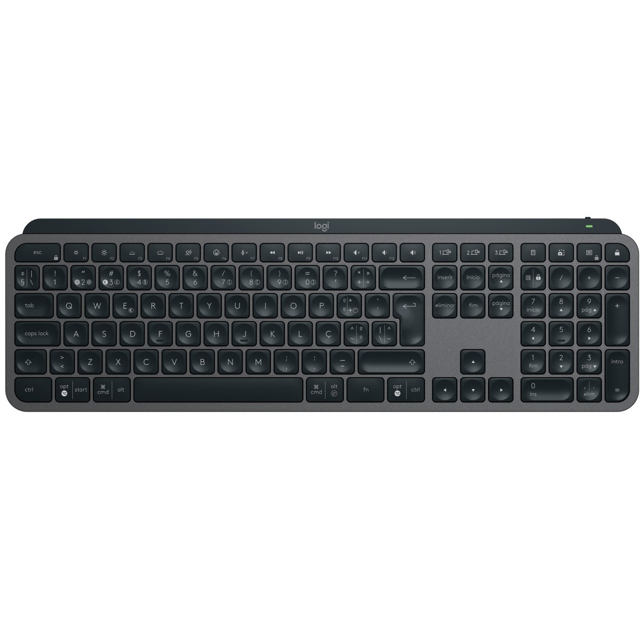 Клавіатура бездротова Logitech MX Keys S Graphite (920-011593), фото 1