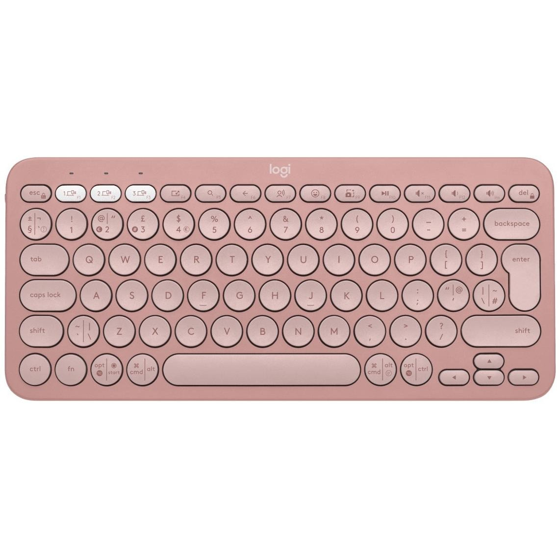 Клавiатура Logitech Pebble Keys 2 K380s Rose (920-011853), фото 1