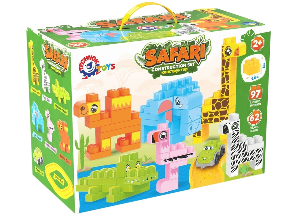 Конструктор Construction Set Сафарі, 97 деталей, Технок 9383, фото 1