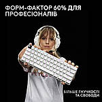 Клавіатура бездротова Logitech G PRO X 60 TKL GX Optical Tactile White (920-011930), фото 6