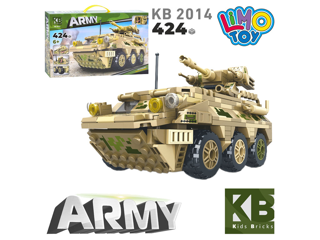 Конструктор Військова техніка Limo Toy KB 2014 424 деталей, фото 1